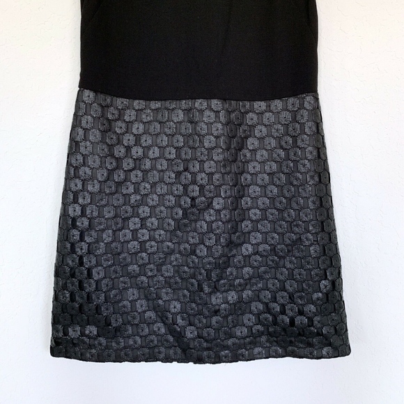 Banana Republic Black Coated Sheer Lace Dress - Picture 4 of 8